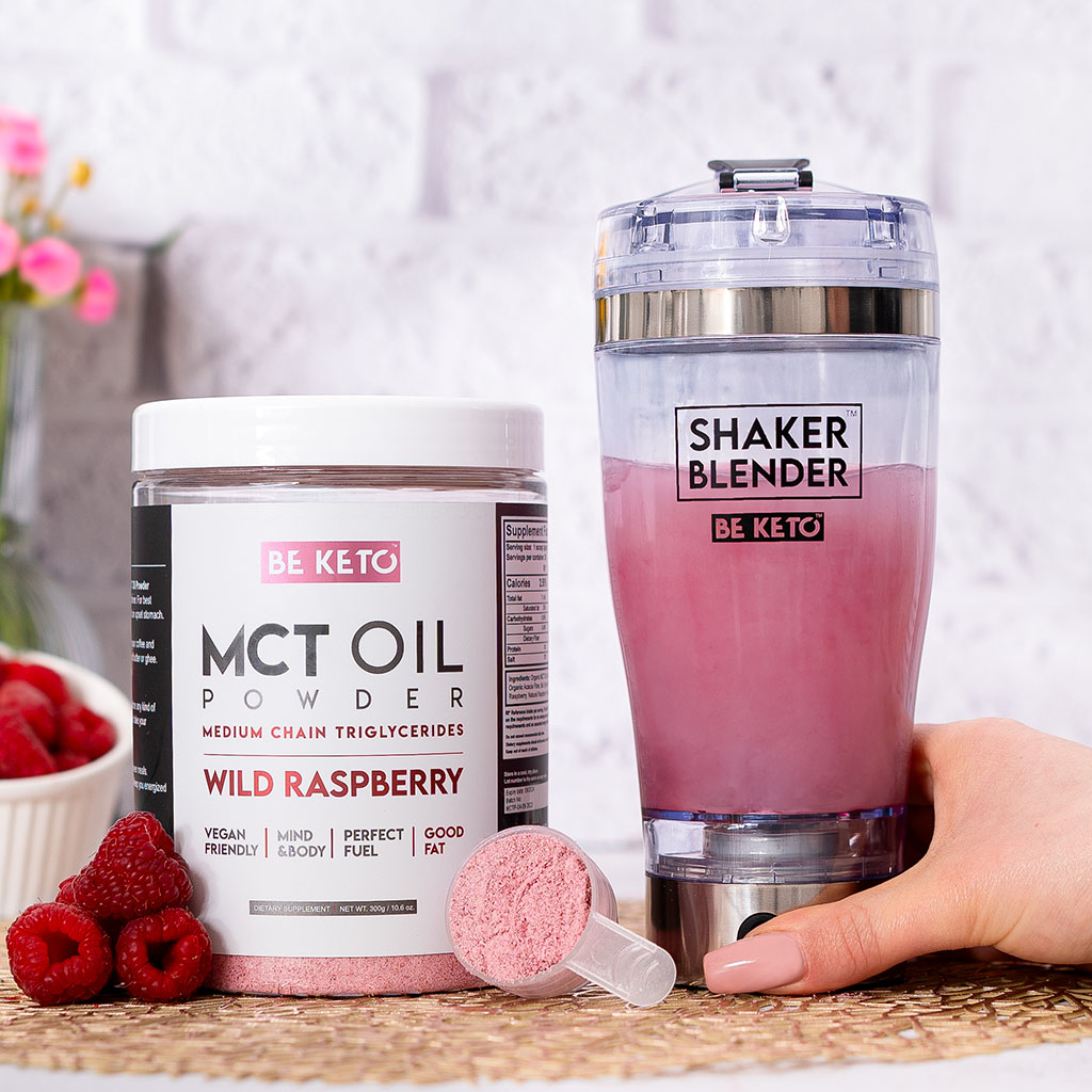 BeKeto MCT Oil Powder Wild Raspberry 300g Composition2