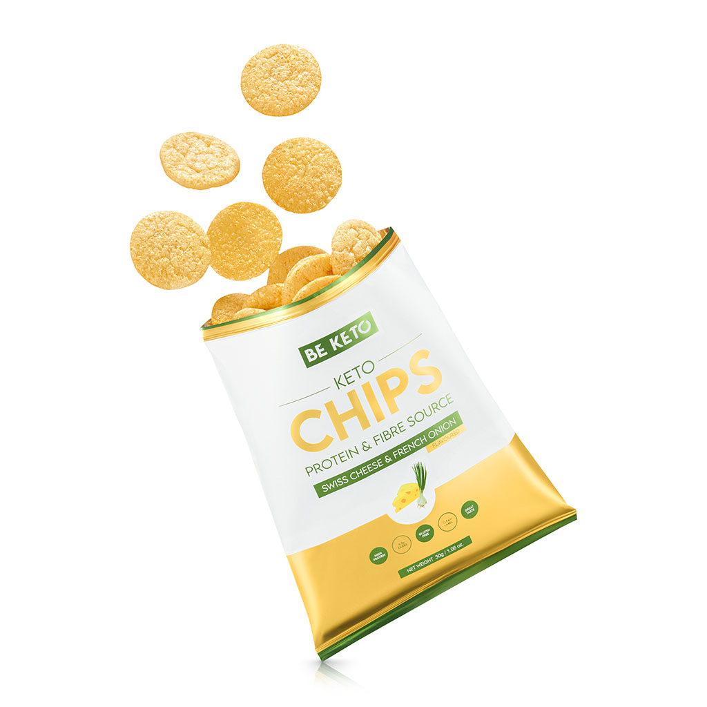 Keto Chips Swiss Cheese French Onion 30g Composition