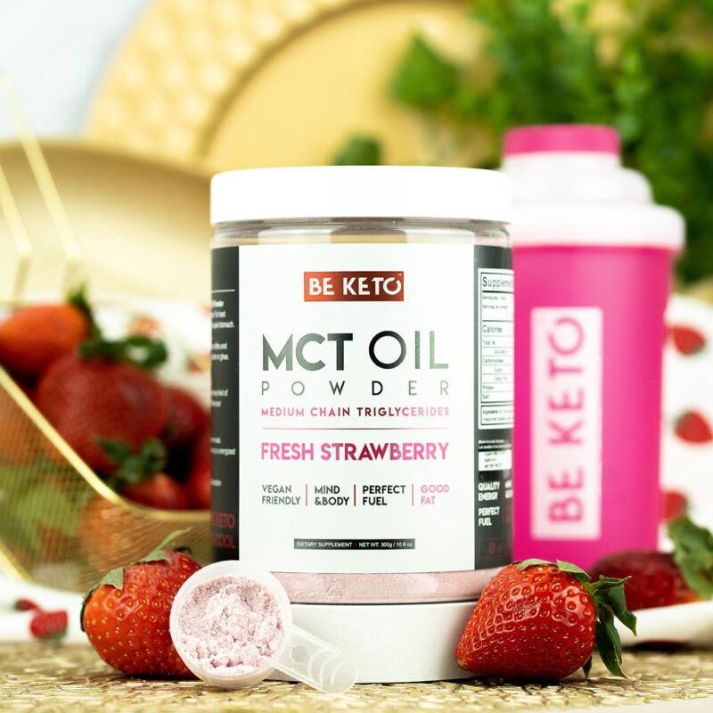 MCT Oil Powder Strawberry1 1