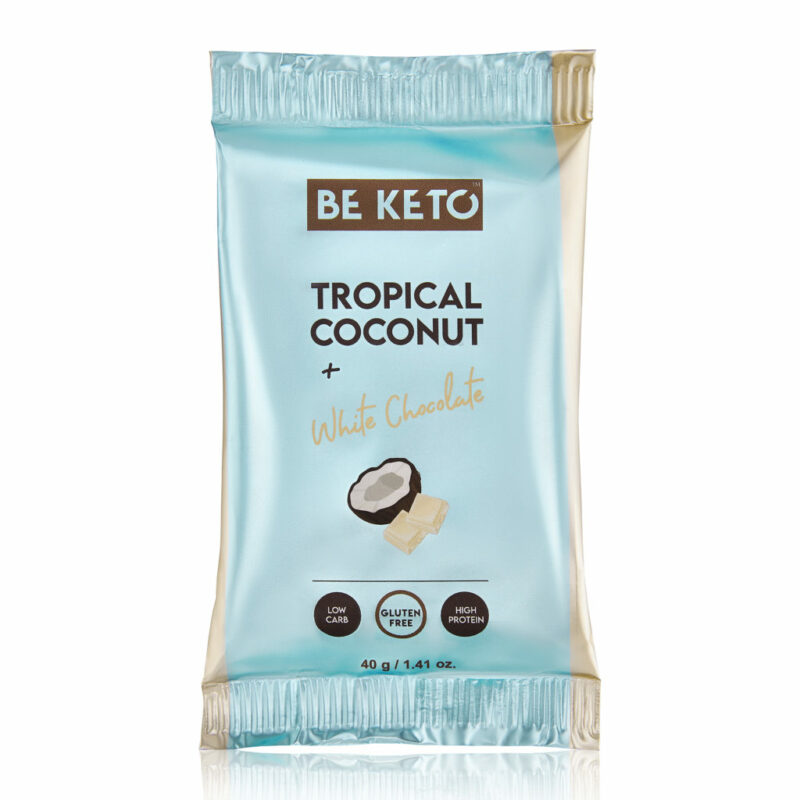packshot-tropikalny-kokos.jpg Keto Baton - Kokos & Biała Czekolada 40g