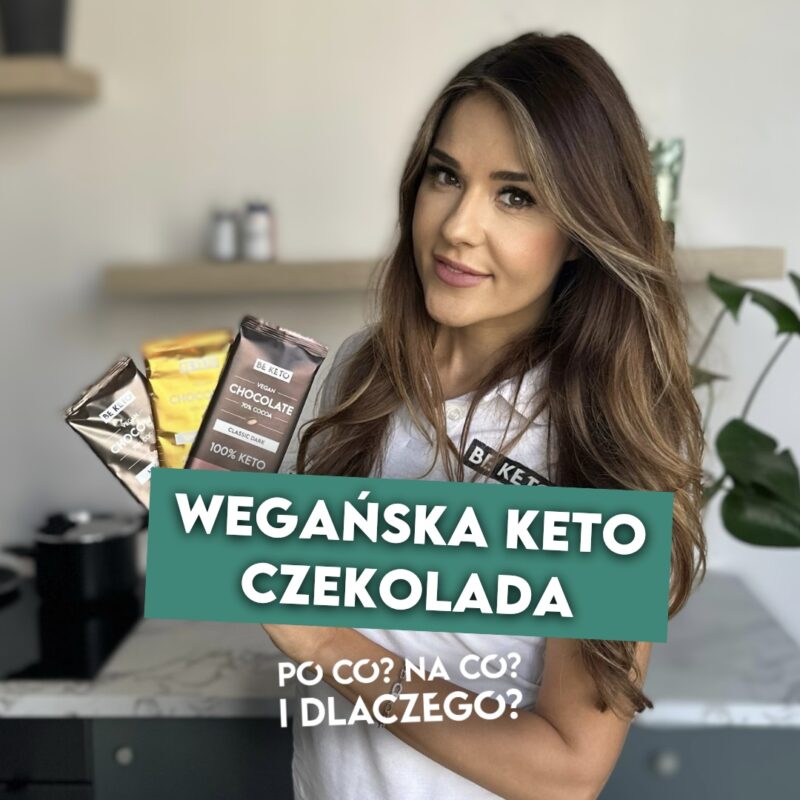 Wegańska Keto Czekolada z Olejem MCT - Dzika Malina 80g
