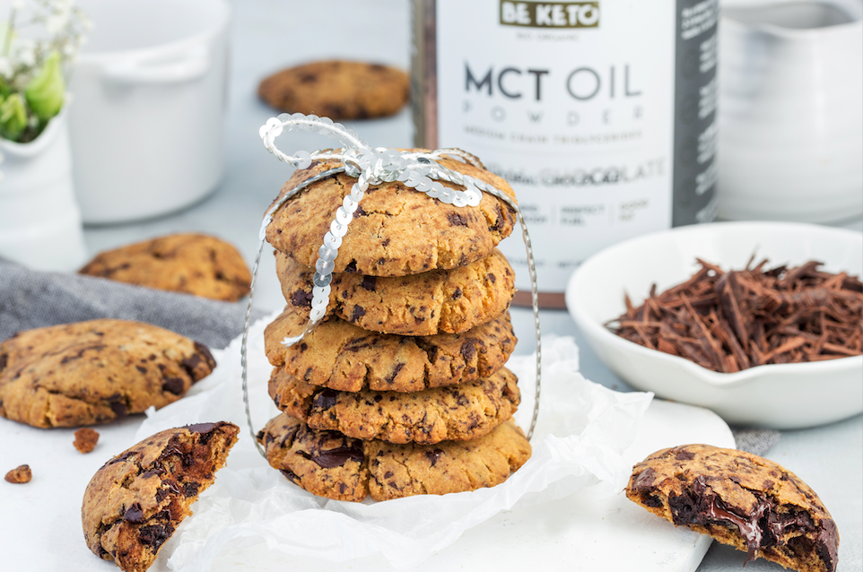 Keto ciasteczka z kawalkami czekolady