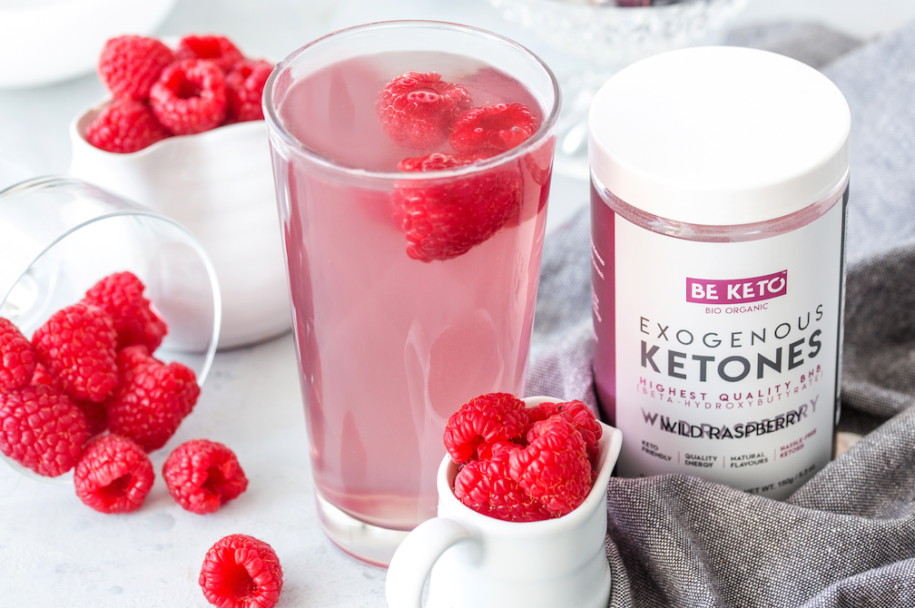Keto lemoniada malinowa