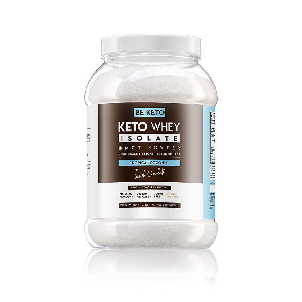 Keto Izolat Białka z MCT – Kokos & Biała Czekolada 800g