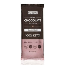 Wegańska Keto Czekolada z Olejem MCT - Ciemna Klasyczna 80g