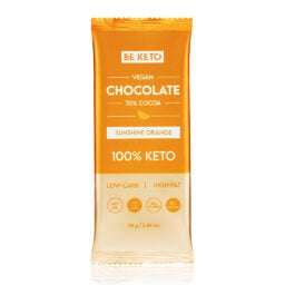 Wegańska Keto Czekolada z Olejem MCT - Słoneczna Pomarańcza 80g