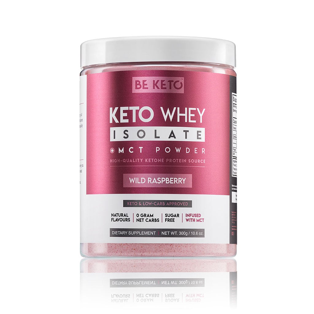 Keto Izolat Białka z MCT - Dzika Malina 300G