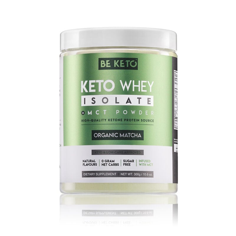 Keto Izolat Białka z MCT - Matcha 300G