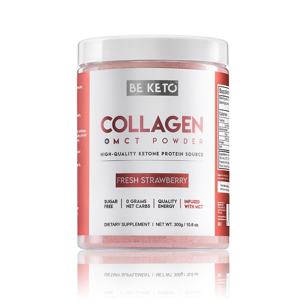 Keto Kolagen z olejem MCT  - Świeża Truskawka 300G