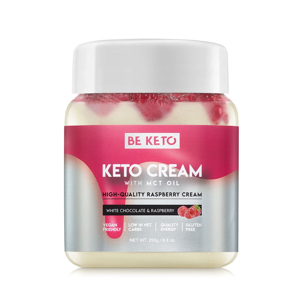 Keto Krem™ Biała Czekolada & Malina 250g Keto Krem™ Biała Czekolada & Malina 250g