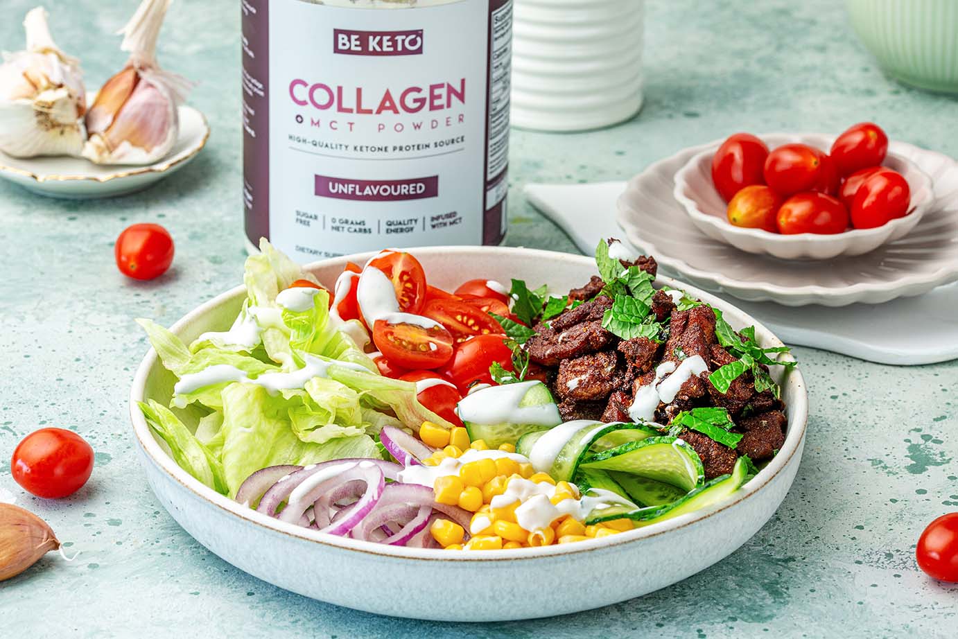 Keto salatka gyros