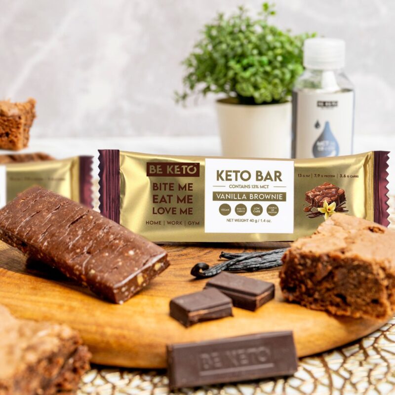 Kompozycja Waniliowe Brownie Keto Baton - Waniliowe Brownie 40g