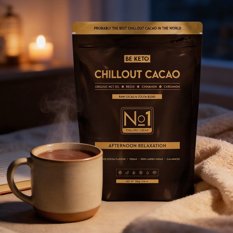 Kakao Ceremonialne – Chillout (Olej MCT & Reishi) – Cynamon & Kardamon 250g