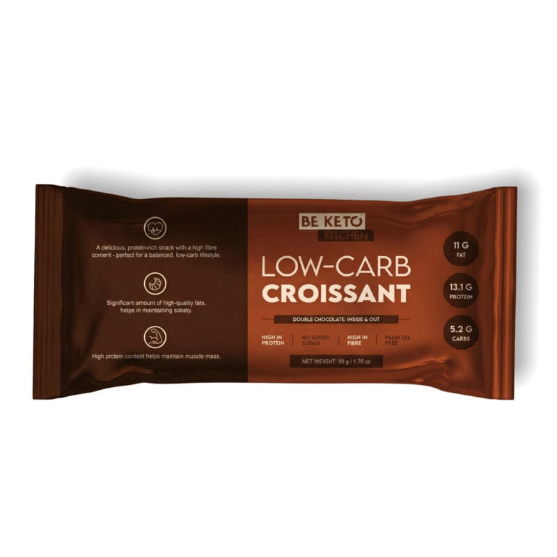 Niskowęglowodanowy Croissant Podwójna Czekolada 50g Niskowęglowodanowy Croissant Podwójna Czekolada 50g