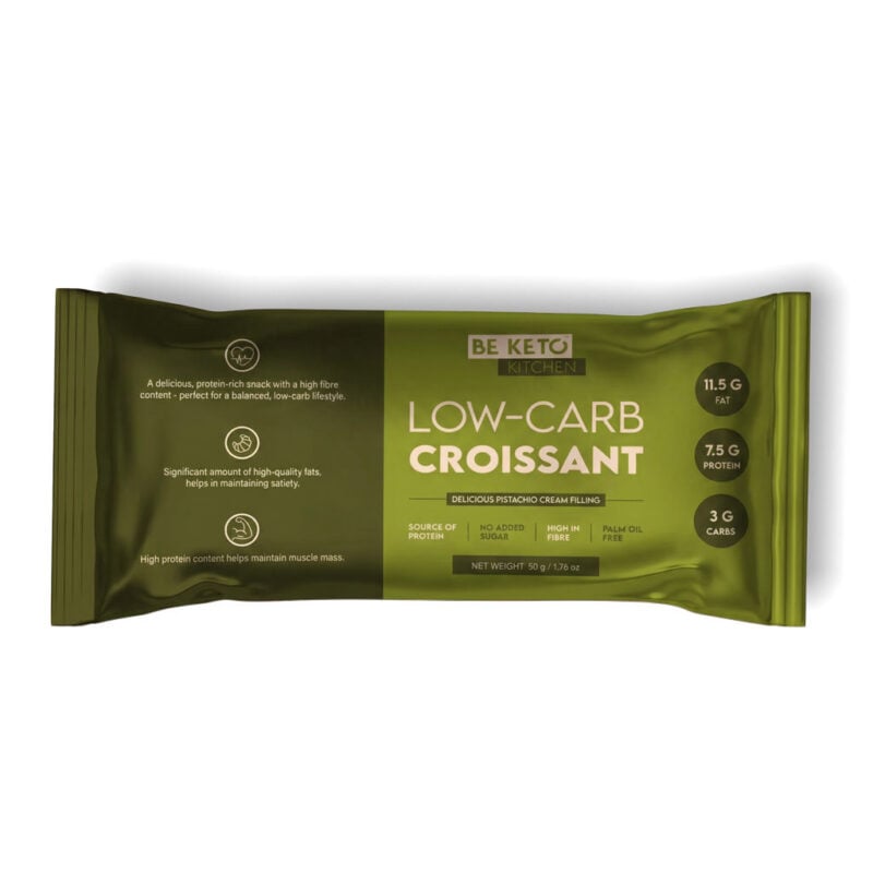 Niskowęglowodanowy Croissant Wyśmienita Pistacja 50g Niskowęglowodanowy Croissant Wyśmienita Pistacja 50g
