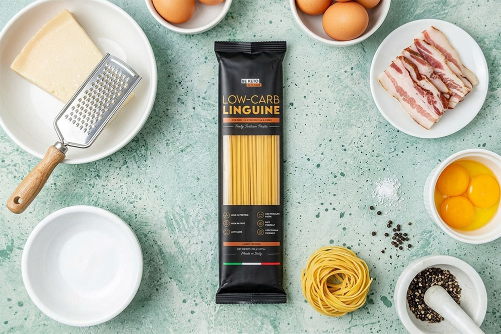 Carbonara ingredients