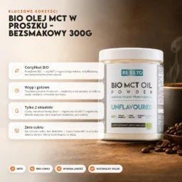 BIO Olej MCT w proszku – Bezsmakowy 300g