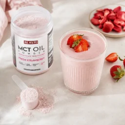 Olej MCT w proszku – Świeża Truskawka 300g
