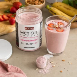 Olej MCT w proszku – Świeża Truskawka 300g