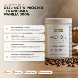 Olej MCT w proszku – Francuska Wanilia 300g