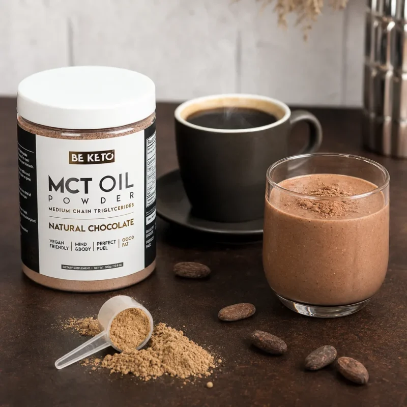 Olej MCT w proszku – Naturalna Czekolada 300g