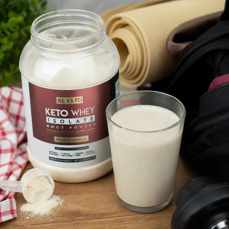 Keto Izolat Białka z MCT – Francuska Wanilia 800g