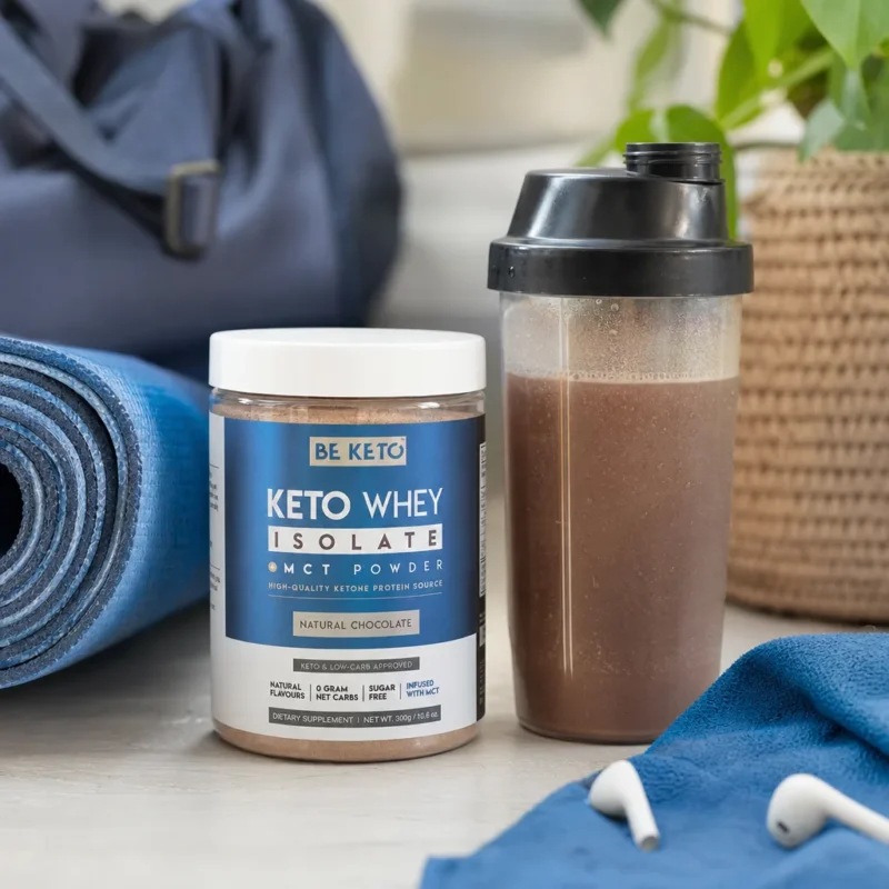 Keto Izolat Białka z MCT – Naturalna Czekolada 300g