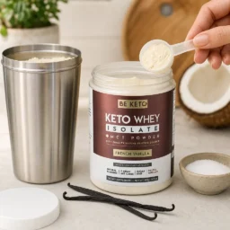 Keto Izolat Białka z MCT – Francuska Wanilia 300g