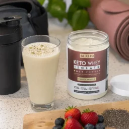 Keto Izolat Białka z MCT – Francuska Wanilia 300g