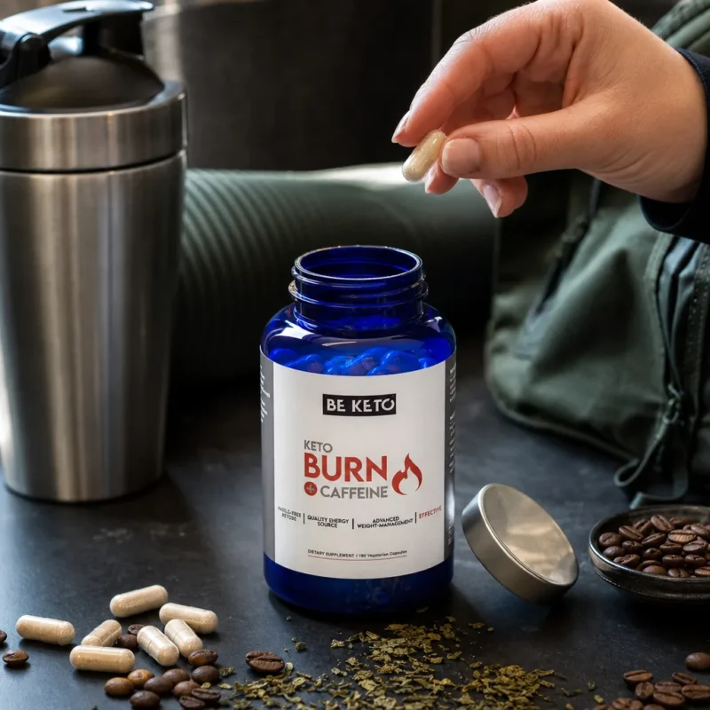 Keto Burn z Kofeiną – spalacz tłuszczu – 180 kapsułek