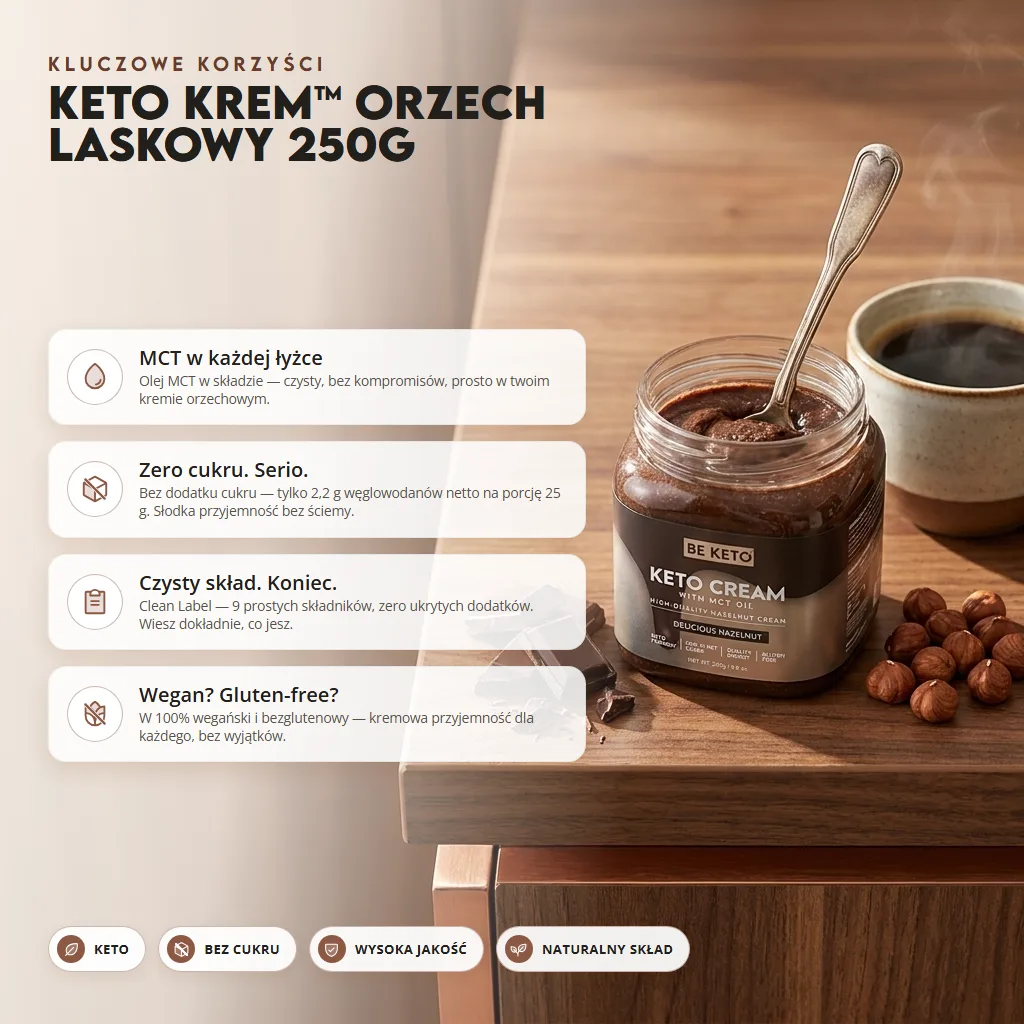 Keto Krem™ Orzech Laskowy 250g