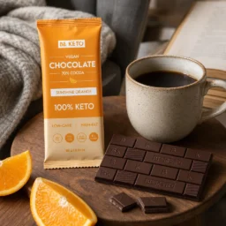 Wegańska Keto Czekolada z Olejem MCT – Słoneczna Pomarańcza 80g – Lifestyle 5 Wegańska Keto Czekolada z Olejem MCT – Słoneczna Pomarańcza 80g