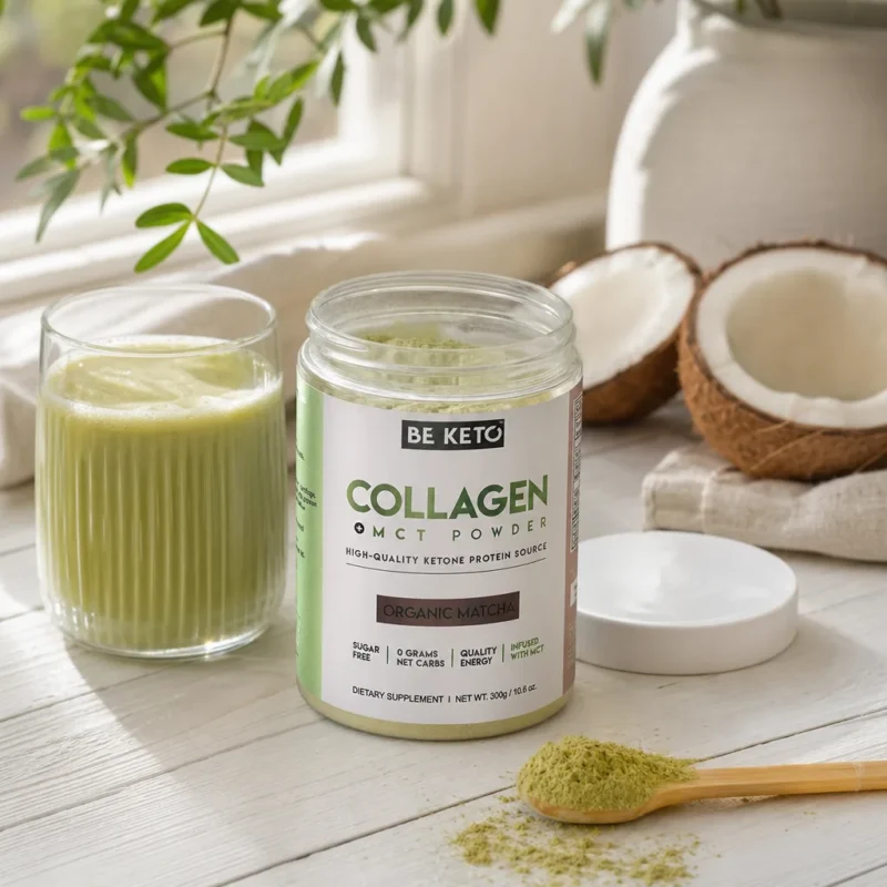 Keto Kolagen z olejem MCT – Matcha 300G