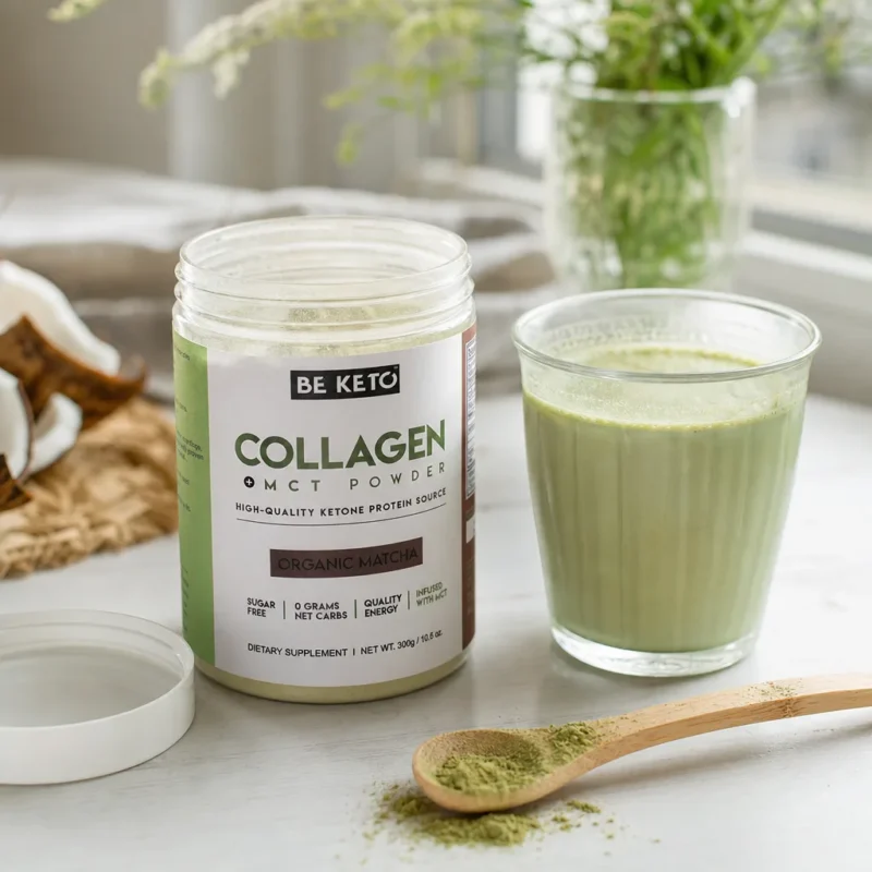 Keto Kolagen z olejem MCT – Matcha 300G