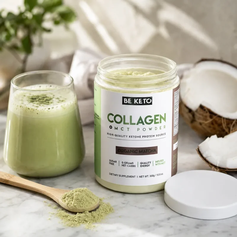 Keto Kolagen z olejem MCT – Matcha 300G