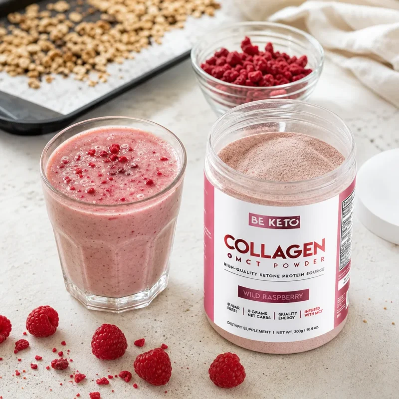 Keto Kolagen z olejem MCT – Dzika Malina 300G – Lifestyle 2 Keto Kolagen z olejem MCT – Dzika Malina 300G