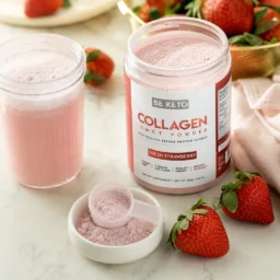 Keto Kolagen z olejem MCT – Świeża Truskawka 300G – Lifestyle 2 Keto Kolagen z olejem MCT – Świeża Truskawka 300G