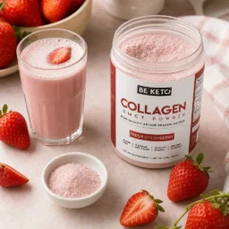 Keto Kolagen z olejem MCT – Świeża Truskawka 300G – Lifestyle 4 Keto Kolagen z olejem MCT – Świeża Truskawka 300G