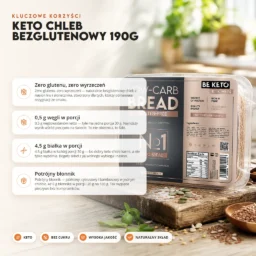Keto Chleb Bezglutenowy 190g – Benefit Keto Chleb Bezglutenowy 190g