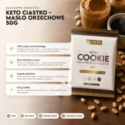 Keto Ciastko – Masło Orzechowe 50g