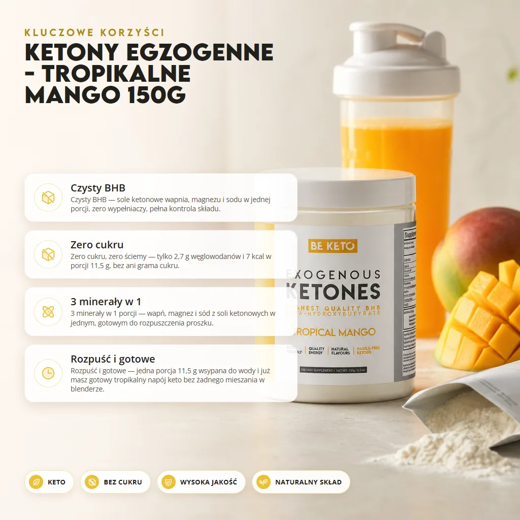 Ketony Egzogenne – Tropikalne Mango 150g