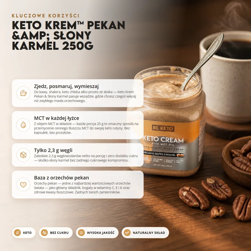 Keto Krem™ Pekan & Słony Karmel 250g