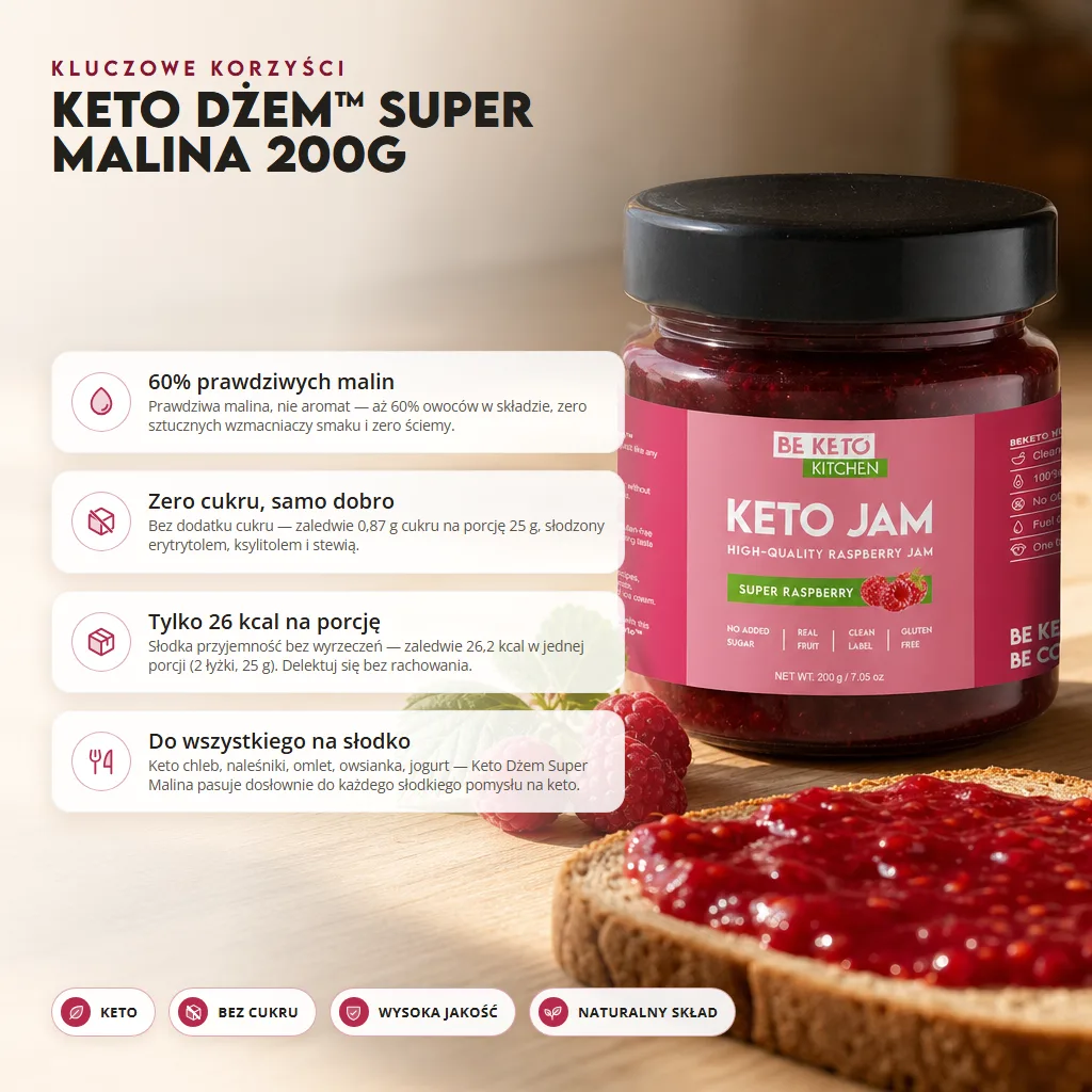 Keto Dżem™ Super Malina 200g