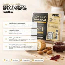 Keto Bułeczki Bezglutenowe 4x25g