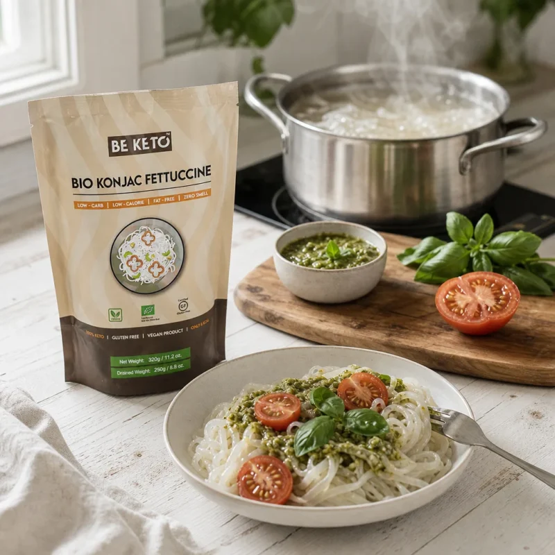 Makaron Konjac Fettuccine 320g – Lifestyle 2 Makaron Konjac Fettuccine 320g