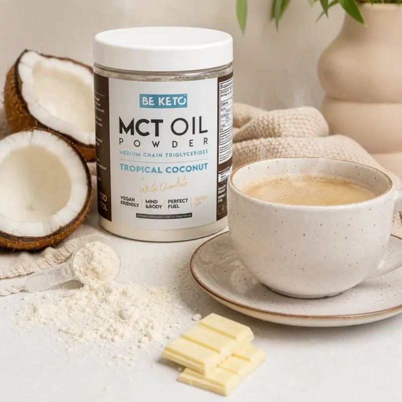 Olej MCT w Proszku – Kokos & Biała Czekolada 300g