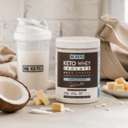Keto Izolat Białka z MCT – Kokos & Biała Czekolada 300G