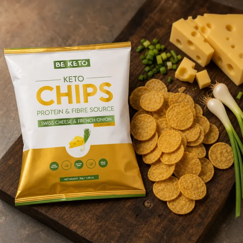 Keto Chipsy – Ser Szwajcarski & Francuska Cebulka 30g