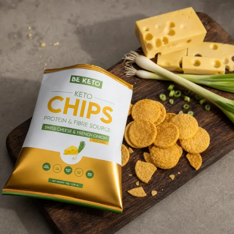 Keto Chipsy – Ser Szwajcarski & Francuska Cebulka 30g