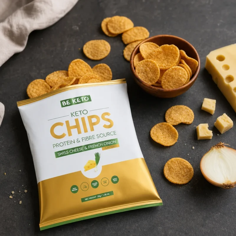 Keto Chipsy – Ser Szwajcarski & Francuska Cebulka 30g